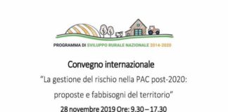 La gestione del rischio nella Pac post-2020, l’intervento di Confagricoltura convegno roma 28 novembre 2019