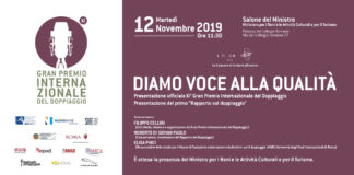 XI Gran Premio Internazionale del Doppiaggio, presentazione a Roma