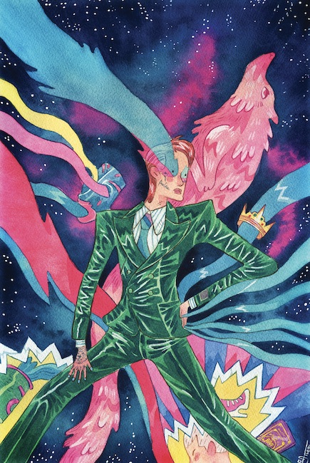 Achille Lauro omaggia Ziggy Stardust a Sanremo 2020