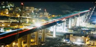 Anche il nuovo ponte di Genova si veste di tricolore! nuovo ponte di genova