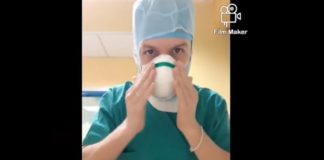 Un infermiere si prepara sulle note di Vasco: video da brividi