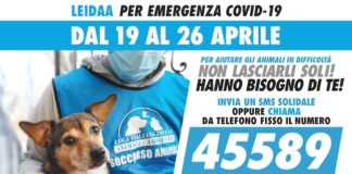 LEIDAA per emergenza Covid-19, un numero per le donazioni spot leidaa