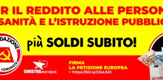 “Per il reddito alle persone, la sanità e l’istruzione pubbliche”: la campagna nazionale di Rifondazione Comunista