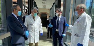 Roma, Covid-Hospital Celio: visita odierna di Tofalo e Calvisi calvisi tofalo al celio