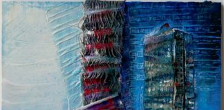 La materia si fonde con il colore nelle eleganti e affascinanti opere di Elena Rizzardi city life