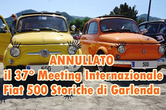 Annullato il 37° Meeting Internazionale Fiat 500 Storiche di Garlenda