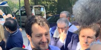 Il vice premier Matteo Salvini nelle Marche venerdì 1° agosto