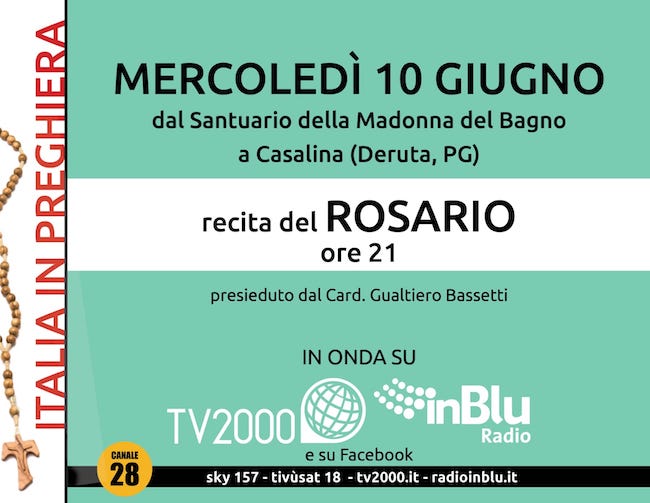 rosario italia in preghiera 10 giugno 2020