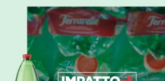 Bottiglia in plastica riciclata R-PET 50% in arrivo da Ferrarelle ferrarelle impatto meno 1