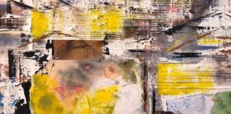 Effetto graffiti con ritmo poetico nel Newpop Astratto di Gessica La Pira il giallo