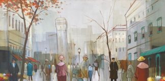 Journey between the present and the past in the cities and boulevards of Claudio Borges Caixeta’s artworks (IE) the waiting