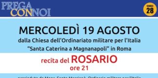 Rosario dalla Chiesa dell’Ordinariato militare per l’Italia: ecco quando rosario 19 agosto 2020