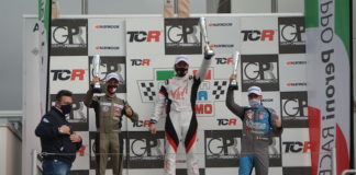 Dominio Honda TCR a Magione con Aiello e Giacon podio magione