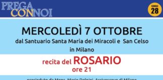 Rosario da Milano: la diretta della preghiera del 7 ottobre rosario milano 7 ottobre 2020