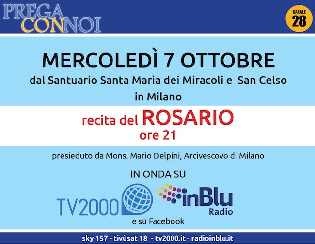rosario milano 7 ottobre 2020