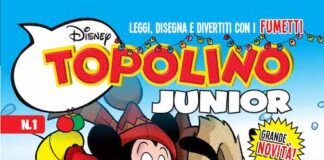 Topolino Junior, ecco la nuova rivista per i piccoli lettori topolino junior cover