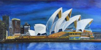 The Realism of globetrotter Mechthild Brebera, between characteristic views of big cities and a focus on ecology (IE) sydney opera house