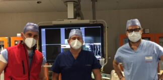 Padova, intervento di angioplastica con luce fredda a laser equipe ha realizzato langioplastica a laser