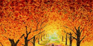 Le vibrazioni del sentire nei paesaggi fiabeschi e sognanti di Sandro Frinolli Puzzilli lucio d'autunno sandro frinolli puzzilli