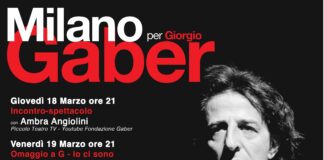 ‘Milano per Gaber’ dal 18 marzo in streaming