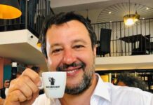 Salvini: “Spero decreto sicurezza il 4 febbraio, con la tutela per gli agenti” Salvini caffé