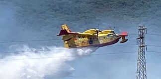 Incendi, giornata nera: 15 richieste d’intervento alla flotta aerea dello Stato canadair