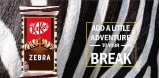 KitKat zebra, un nuova limited edition da settembre 2021 kitkat zebra wall