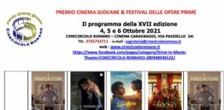 XVII Premio Cinema Giovane & Festival delle Opere Prime a Roma premio cinema 2021