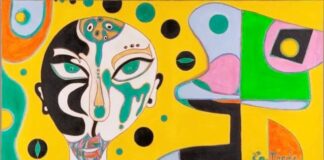 L’universo a tinte vivaci di Elena Tereshkova, tra Cubismo e Naif bolle di sapone elena tereshkova