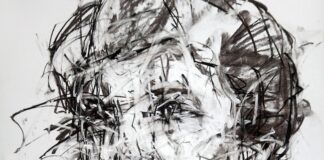 I volti cancellati di George Androutsos, tra identità nascoste e la necessità di imporsi dell’uomo contemporaneo untitled charcoal george androutsos