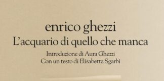 Dal 2 dicembre “Enrico Ghezzi. L’acquario di quello che manca”