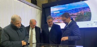 Genova, al via il progetto per il recupero e riqualificazione di Hennebique da sx Bucci, Signorini, Toti, Vitali Hennebique Vitali
