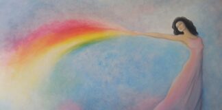 La femminilità poetica e sognante del Realismo Magico di Roberta Imperatori iris acrilico roberta imperatori