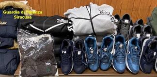 GdF Siracusa, sequestrati prodotti contraffatti e prodotti da fumo scarpe e tute sequestrate siracusa