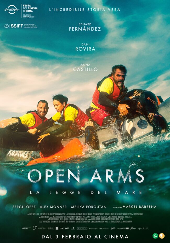 “Open Arms – la legge del mare”, dal 3 febbraio nelle sale il film di Marcel Barrena