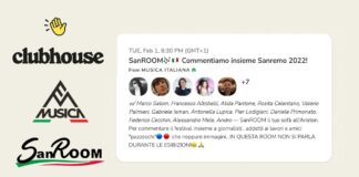 Sanroom, su Clubhouse la diretta sanremese all’interno di “Musica Italiana”