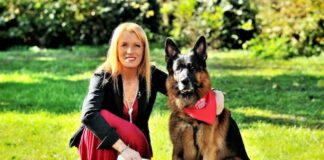 “Venghi” il cane di Alba Parietti e una storia di uccellini protagonisti in tv brambilla e cane lupo