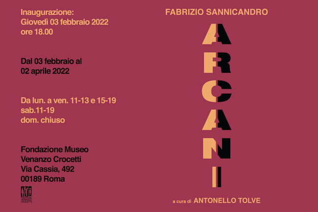 “Arcani” la personale dell’artista Fabrizio Sannicandro a Roma