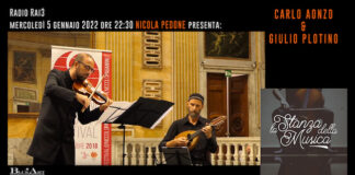 Carlo Aonzo e Giulio Plotino a “La stanza della Musica” su Radio Rai3 la stanza della musica rai3