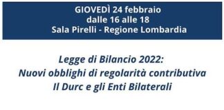 Legge di Bilancio 2022, convegno in Regione Lombardia: ecco quando convegno legge di bilancio