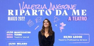 ‘’Riparto da me’’, le date del tour teatrale di Valeria Angione valeria vangione tour 2022