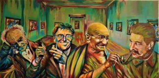 Tra Neopop ed Espressionismo, viaggio nei ritratti di Alessandro Rizzo a tavola con il covid alessandro rizzo