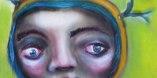 Volti distorti e personaggi bizzarri nel Gagaismo di Ditha de Rablo, un’esortazione a non temere di essere se stessi blue horns ditha de rablo