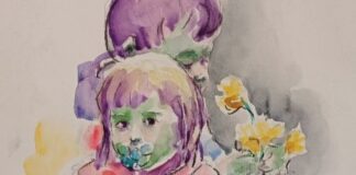 Il lato bello della vita nelle sfumate opere ad acquarello di Ambretta Rossi, risultato di un Espressionismo delicato e impalpabile fiori di campo ambretta rossi
