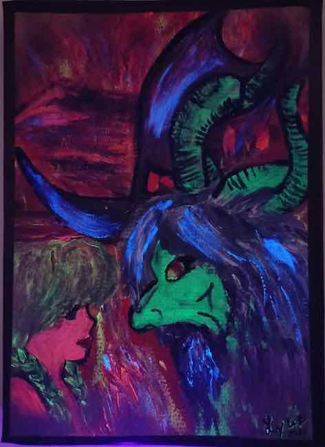 caronte e la biondina