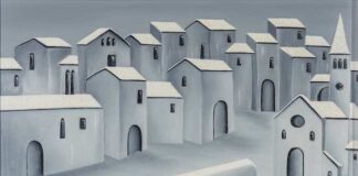 L’Astrattismo incontra il Cubismo nel mondo poetico di Nadia Turato paesaggio grigio nadia turato