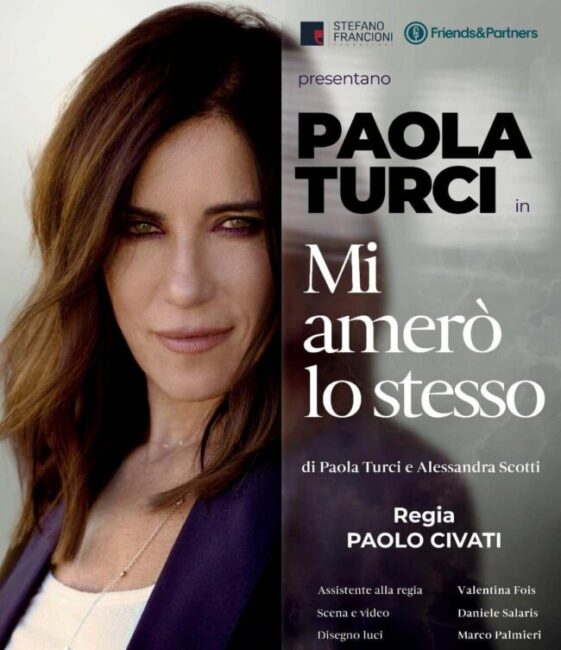 “Mi amerò lo stesso”, il monologo di Paola Turci a teatro