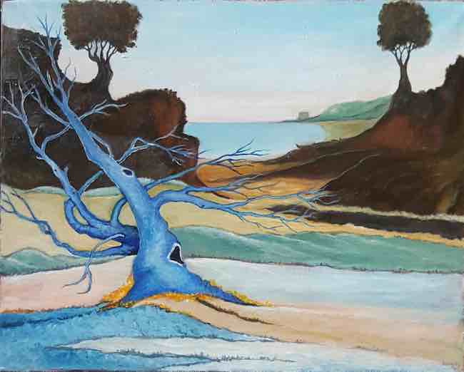 albero blu mario marzi
