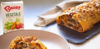 Lo strudel di verdure e fonduta: la ricetta vegetariana strudel bauer