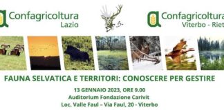 “Fauna selvatica e territori”, convegno Confagri a Viterbo convegno fauna selvatica